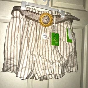 NWT Sam Edelman women’s Kira Daphine striped shorts boho summer vacation 32